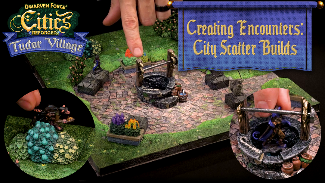 Simple build using a terrain tray with some scatter terrain demonstating how to build easy encounters