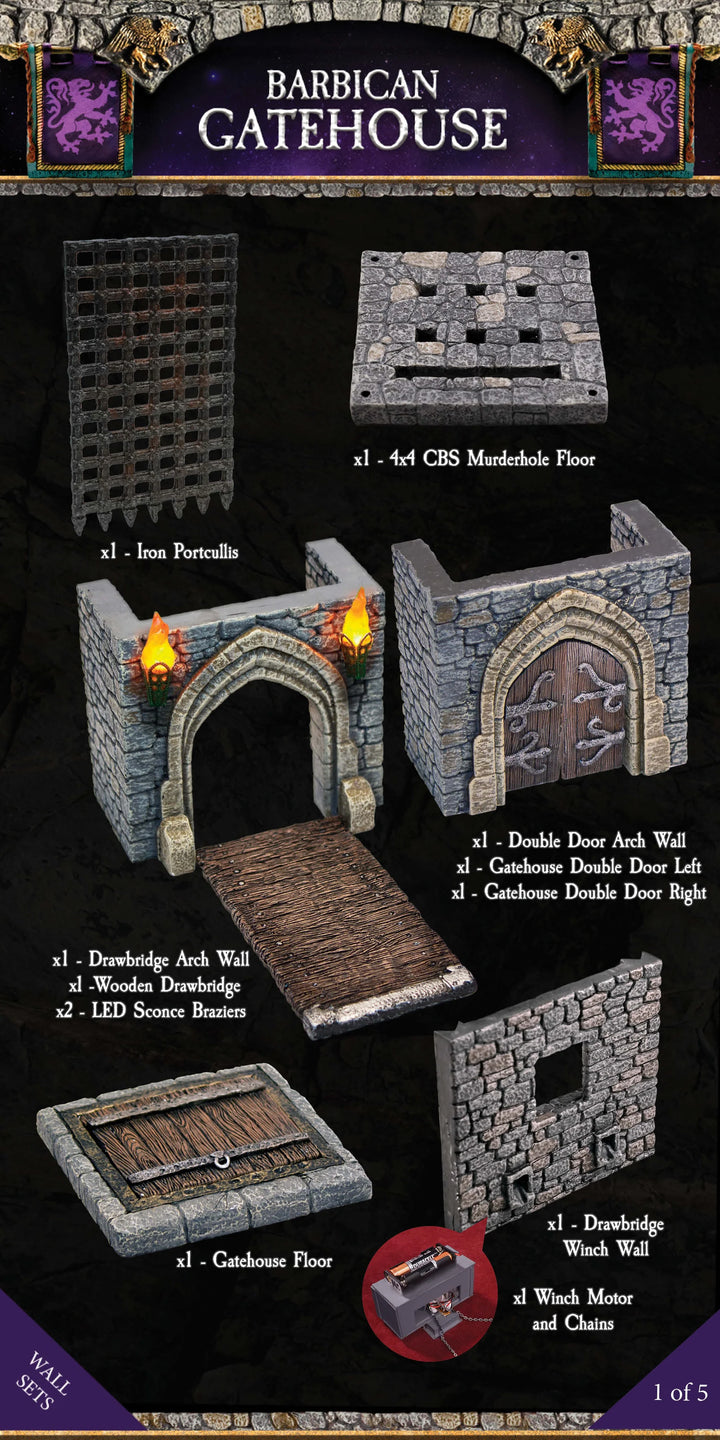 Barbican Gatehouse (Painted)