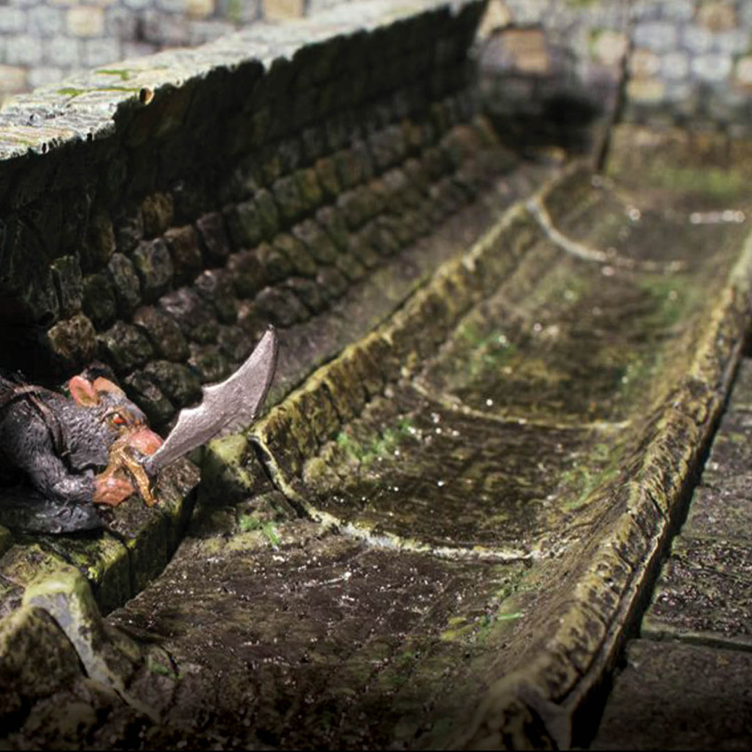 Straight Sluiceways (Unpainted) w/Anchor Magnets