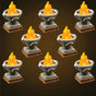 LED Lighted Braziers Add-On Pack (Unpainted)