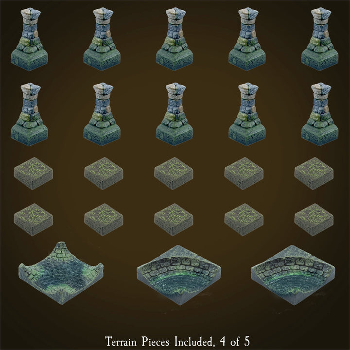 Monster Sewer Set (Painted) w/Anchor Magnets