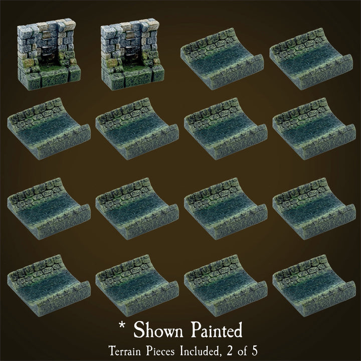 Monster Sewer Set (Unpainted) w/Anchor Magnets