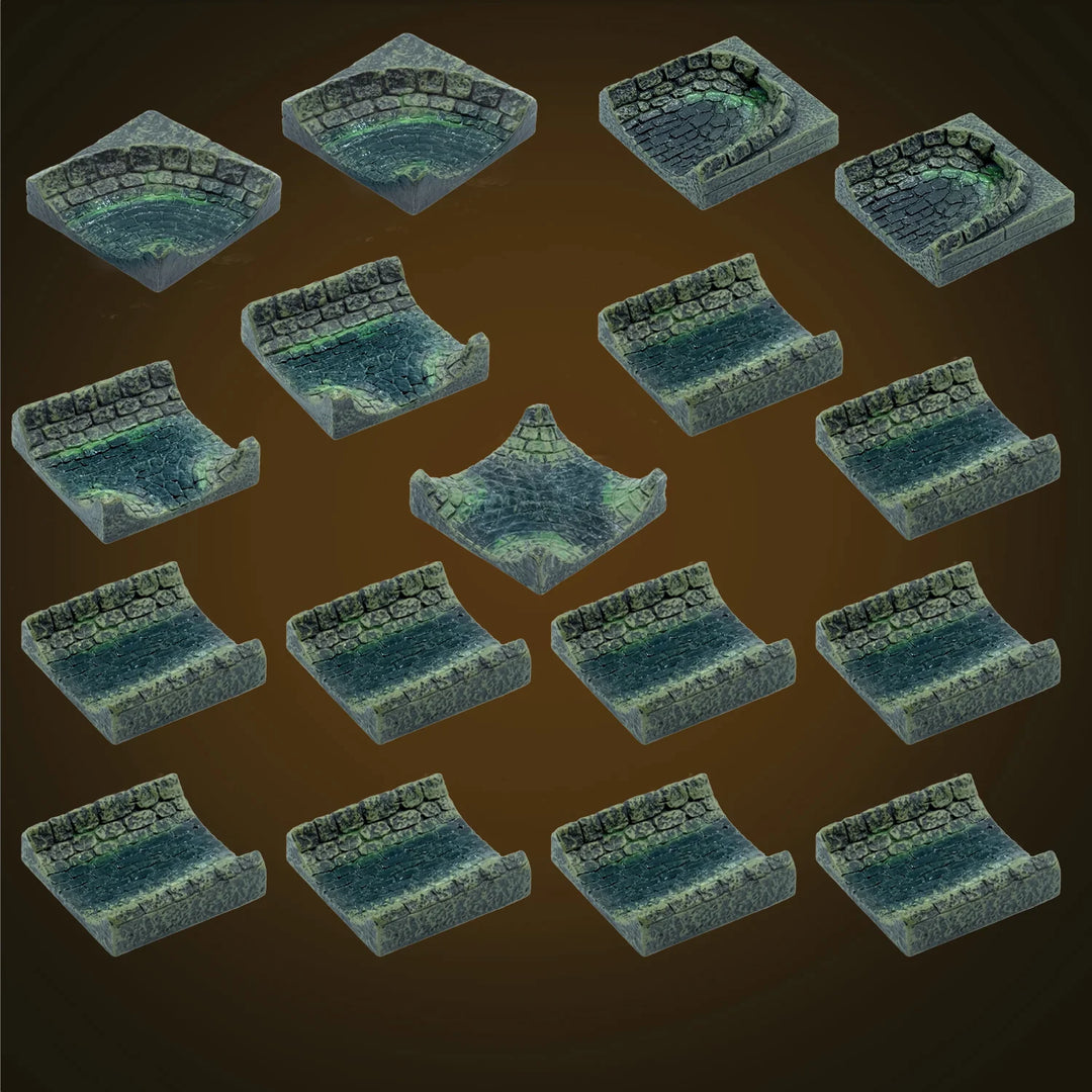 Sewer Sluiceways Add-On Pack (Unpainted)