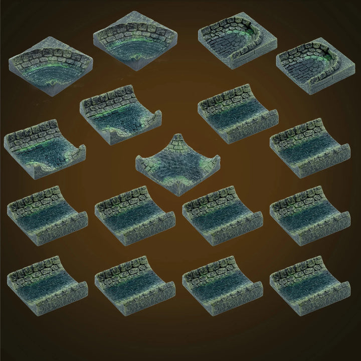 Sewer Sluiceways Add-On Pack (Unpainted)