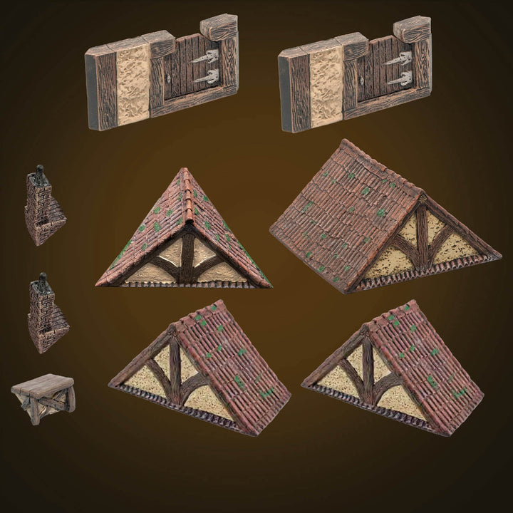Terracotta (Tudor) Roof Add-On Pack (Unpainted)