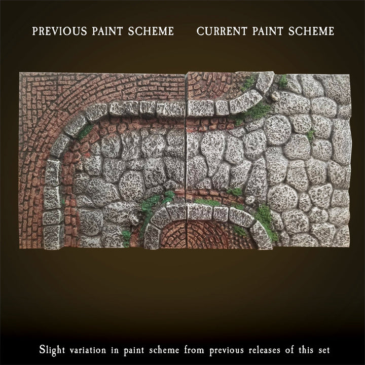 Alley Intersections (Heavier White Drybrush) - Painted