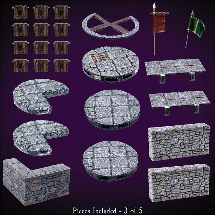 Large Corner Tower (Painted)