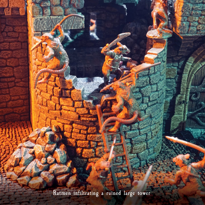 Ruined Large Tower (Painted)