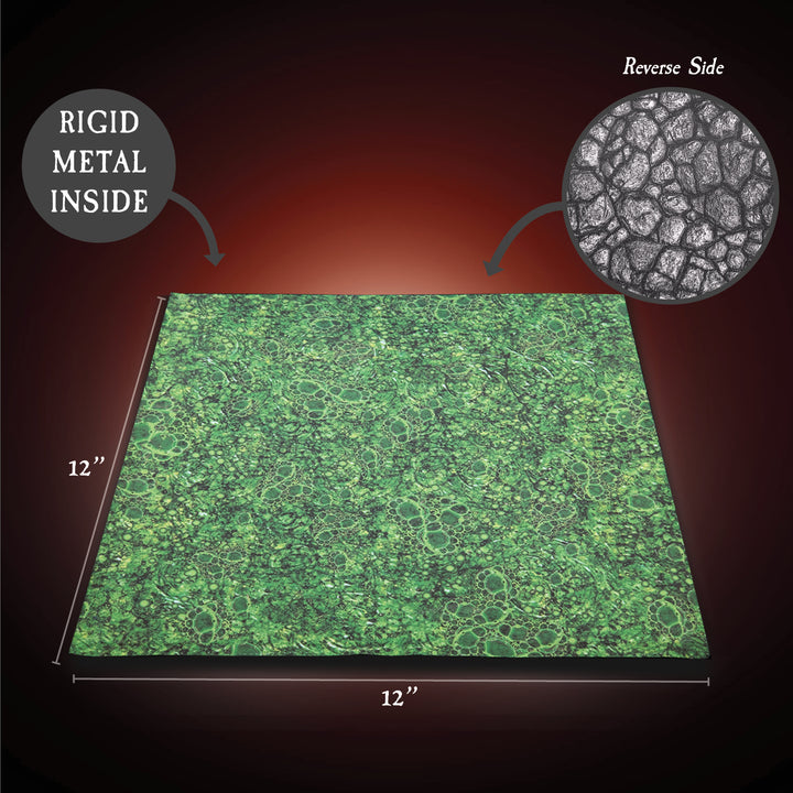 Terrain Tray Single 12"x12": Rough Stone/Acid