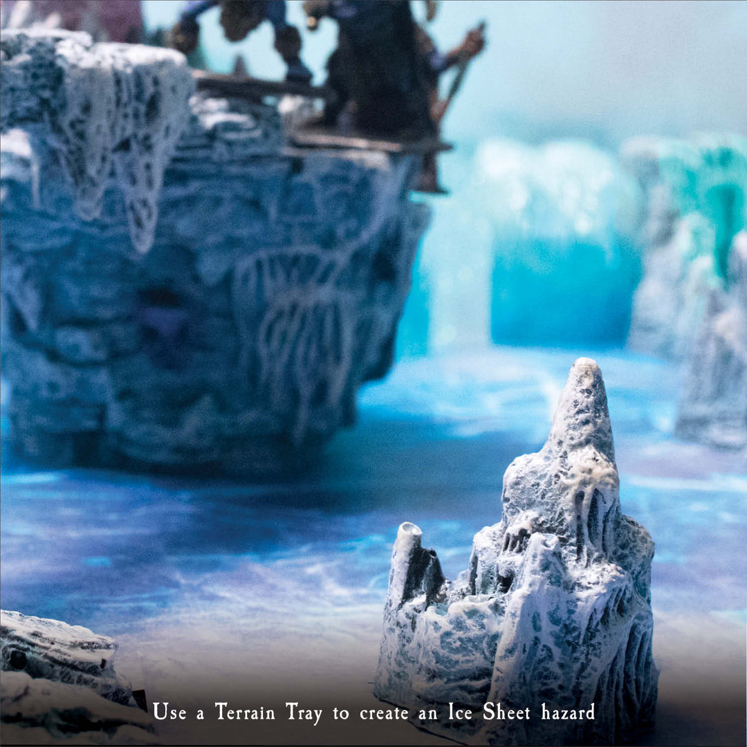 Terrain Tray Single 12" x 12": Ice Sheet/Running Water