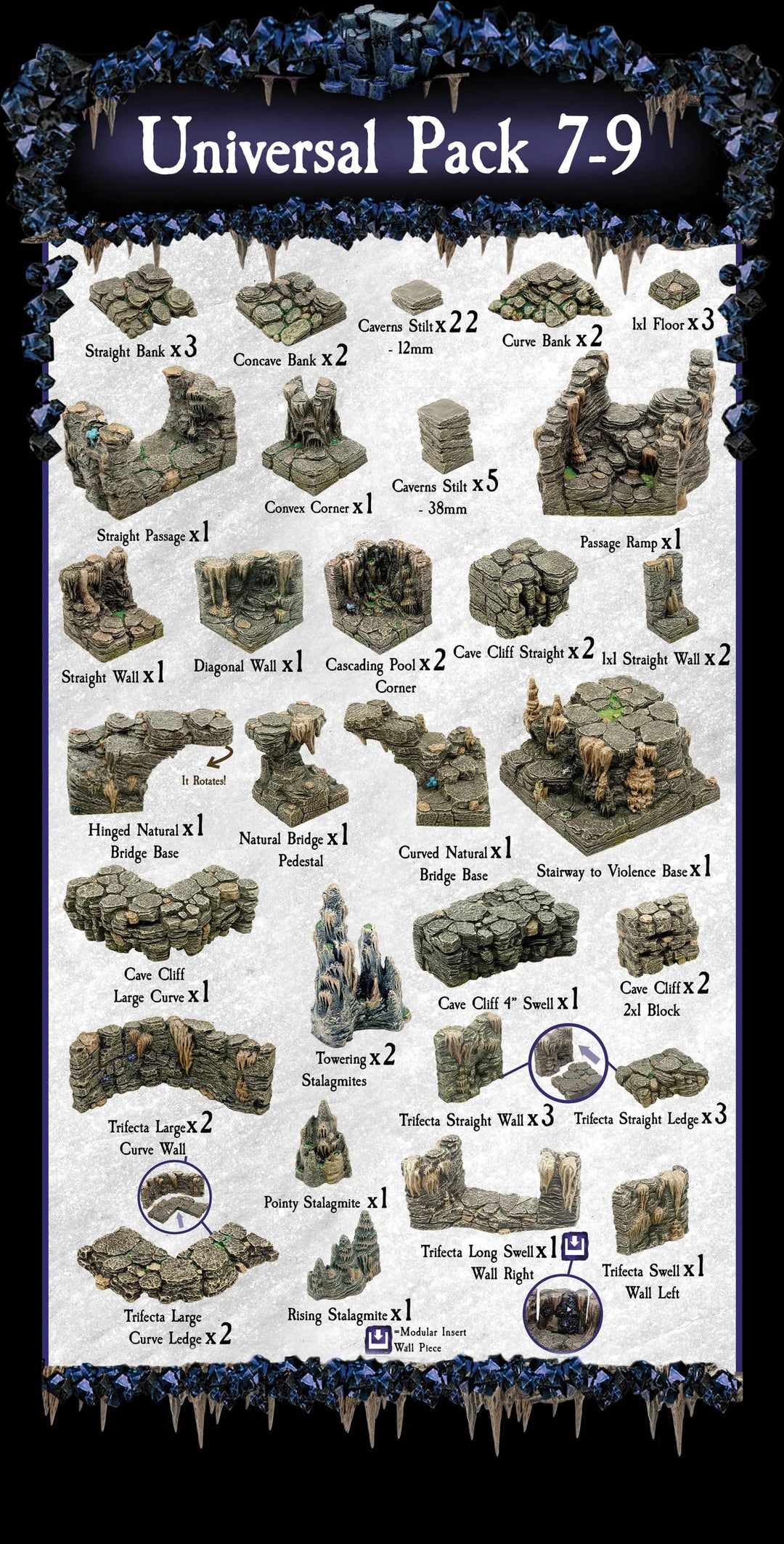 Universal Pieces 7-9 (Unpainted)