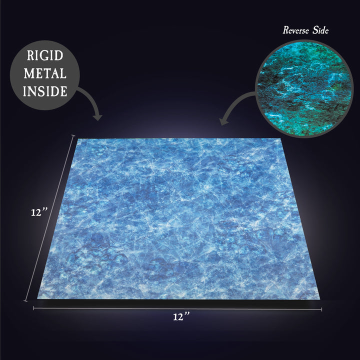 Terrain Tray Single 12" x 12": Ice Sheet/Running Water