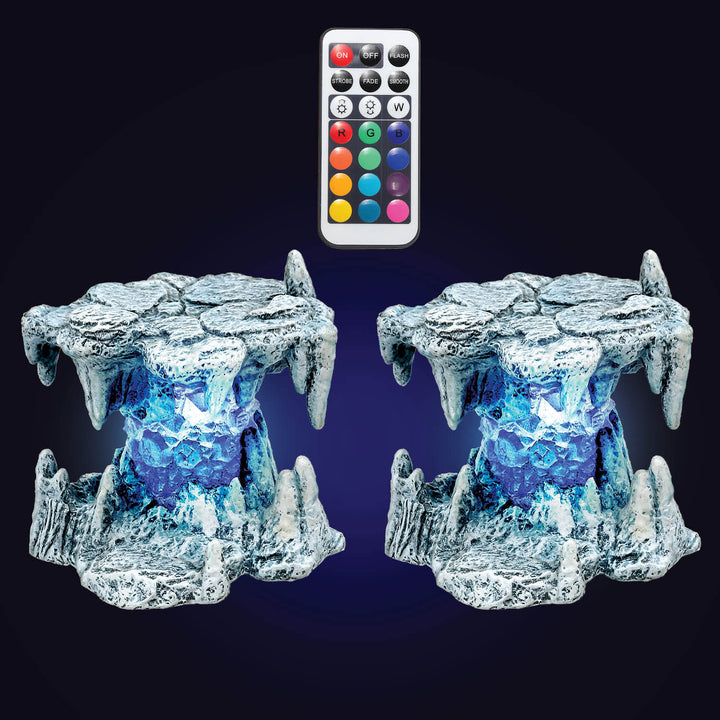 LED Runic Columns - Ice (Painted)