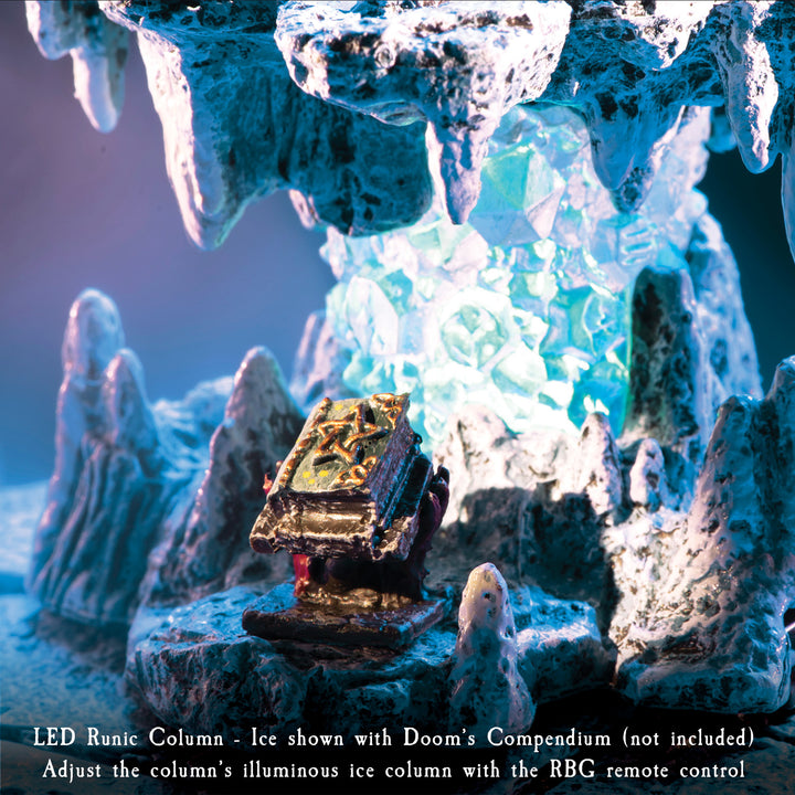 LED Runic Columns - Ice (Painted)