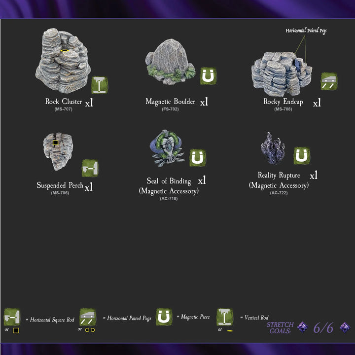 Mountain Wargame Scatter (Unpainted)