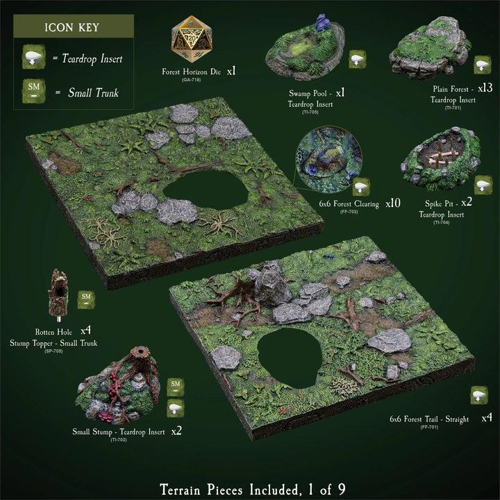 Forest Mega Build - "Titanstooth Glade" (Painted)