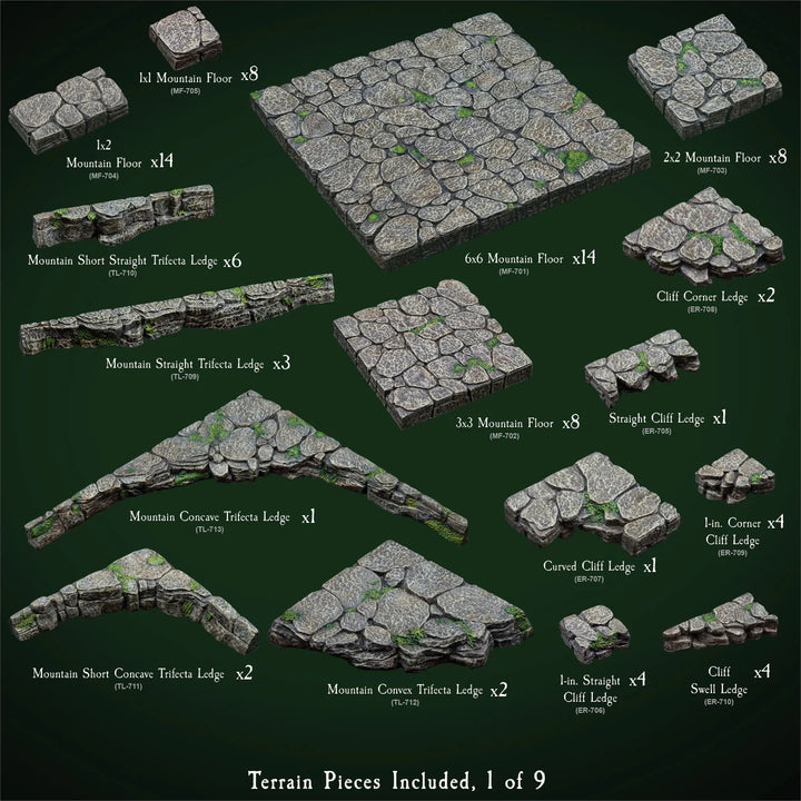 Mountain Mega Build - "Wyverstone Peak" (Painted)