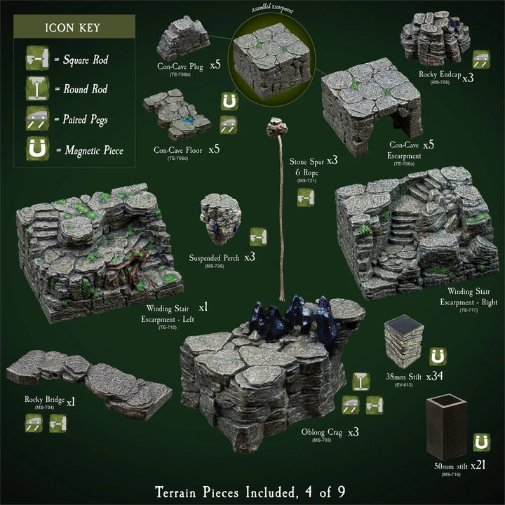 Mountain Mega Build - "Wyverstone Peak" (Painted)