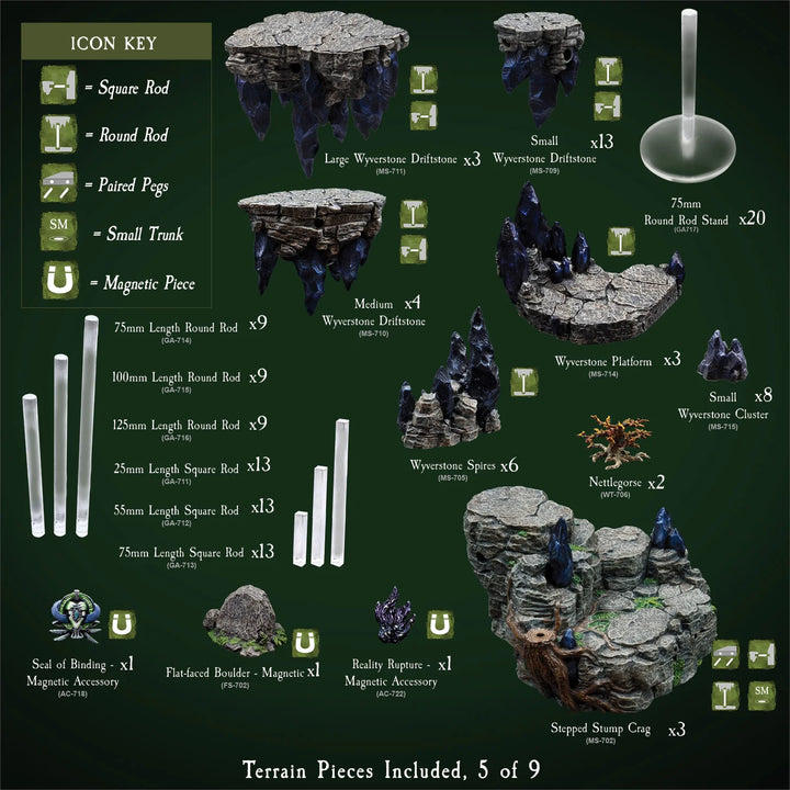 Mountain Mega Build - "Wyverstone Peak" (Painted)