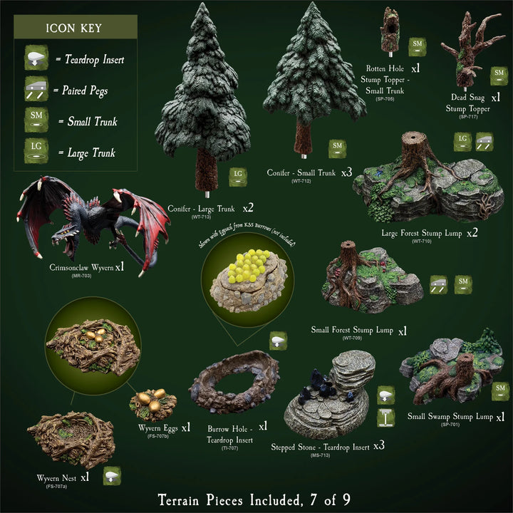 Mountain Mega Build - "Wyverstone Peak" (Painted)