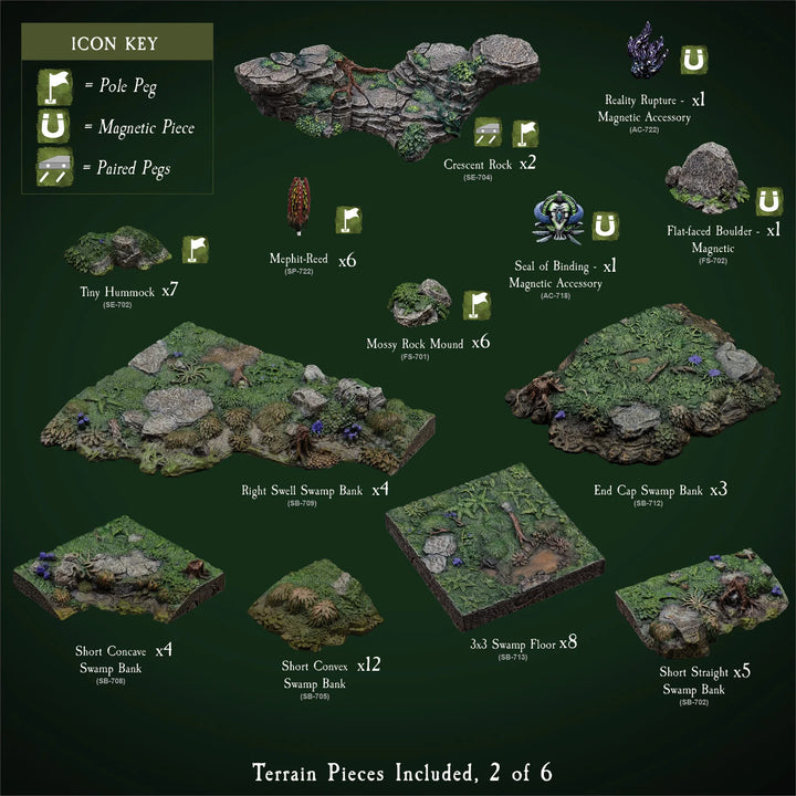 Swamp Mega Build - "Sorrow Isle" (Painted)