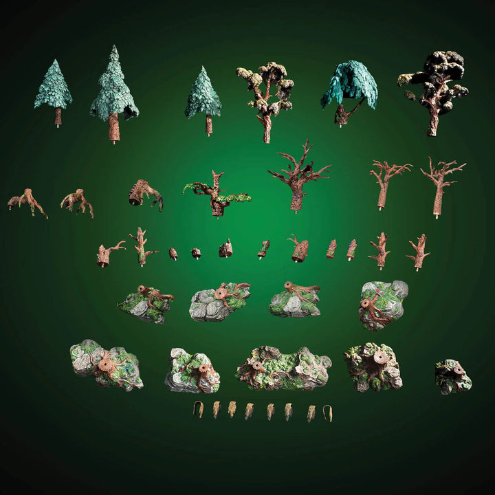 Modular Trees Bundle (Unpainted)