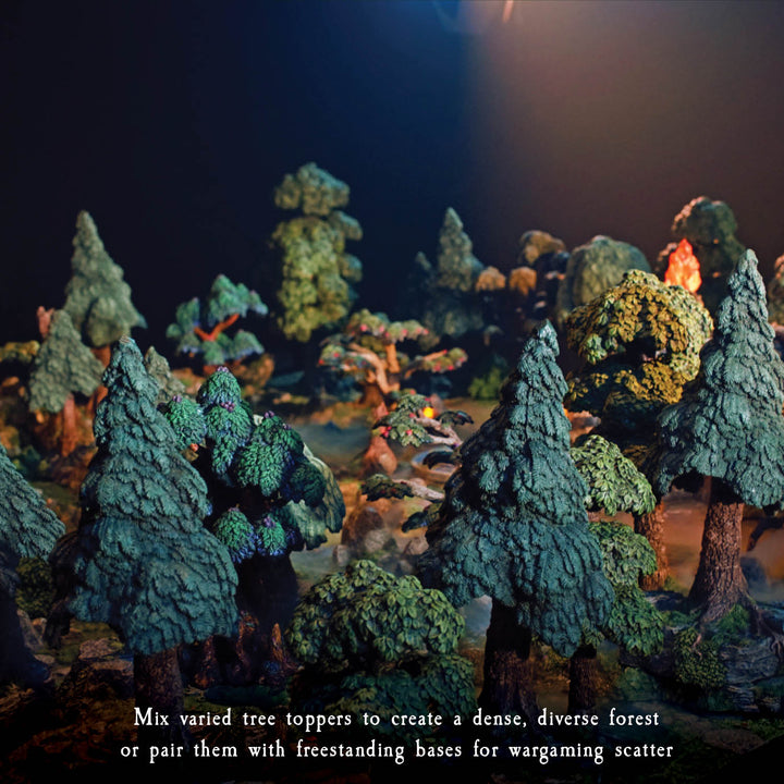 Modular Trees Bundle (Painted)