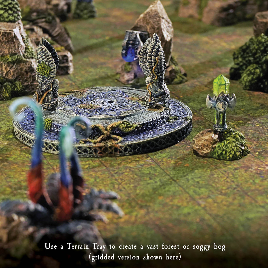 Terrain Tray Single 12" x 12": Mossy Forest/Forest Patchy Ground