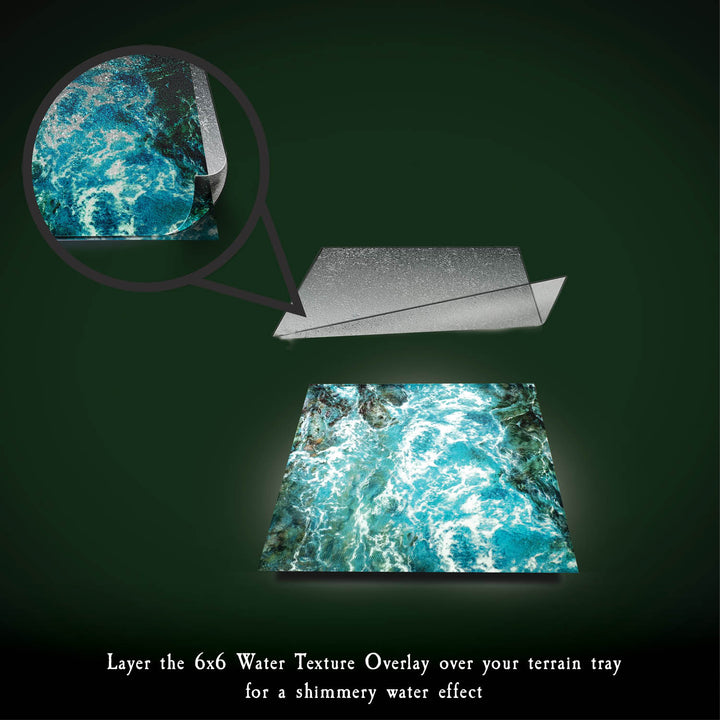 Terrain Tray 4-pack 6"x6": Raging River Straight/Raging River Curve