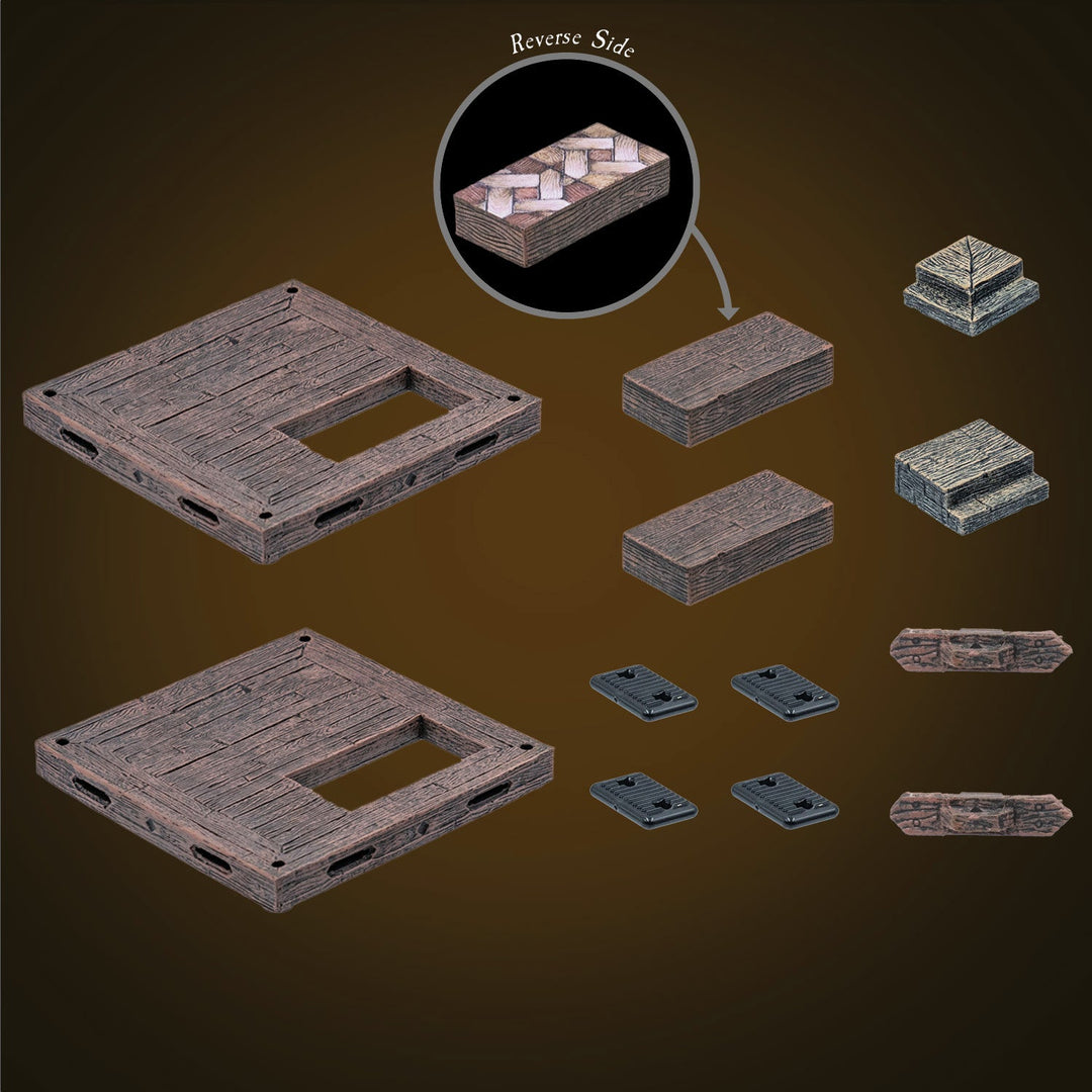 Rustic Wood Core - 4x4 Floors (Painted)