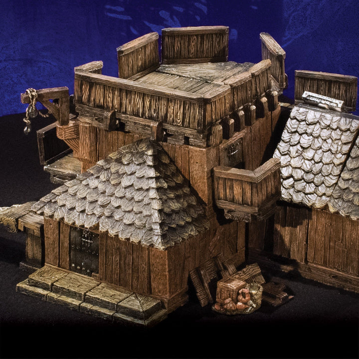 Rustic Wood Core - Dockside Walls & Posts (Unpainted)
