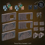 Rustic Wood Core - Dockside Walls & Posts (Painted)