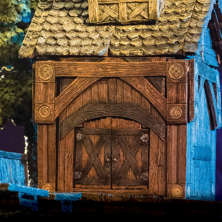 Rustic Wood - Double High Walls & Posts (Painted)