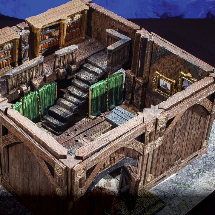 Rustic Wood - Double High Walls & Posts (Painted)