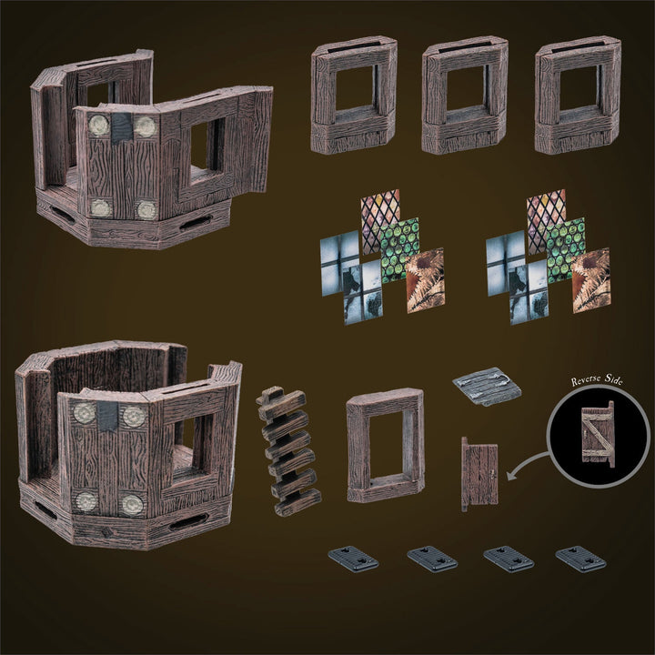 Rustic Wood - Dangle Room Pack (Painted)