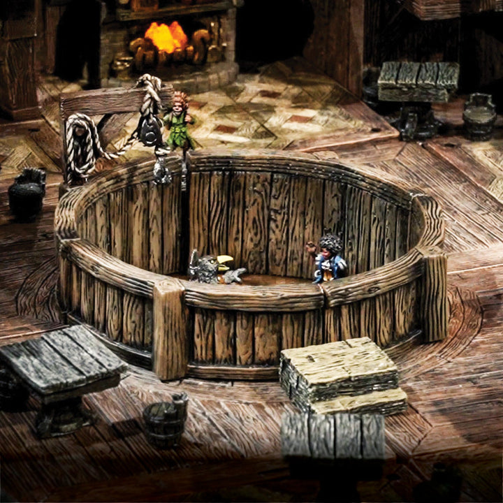 Rustic Wood - Curved 4x4 Floors (Unpainted)