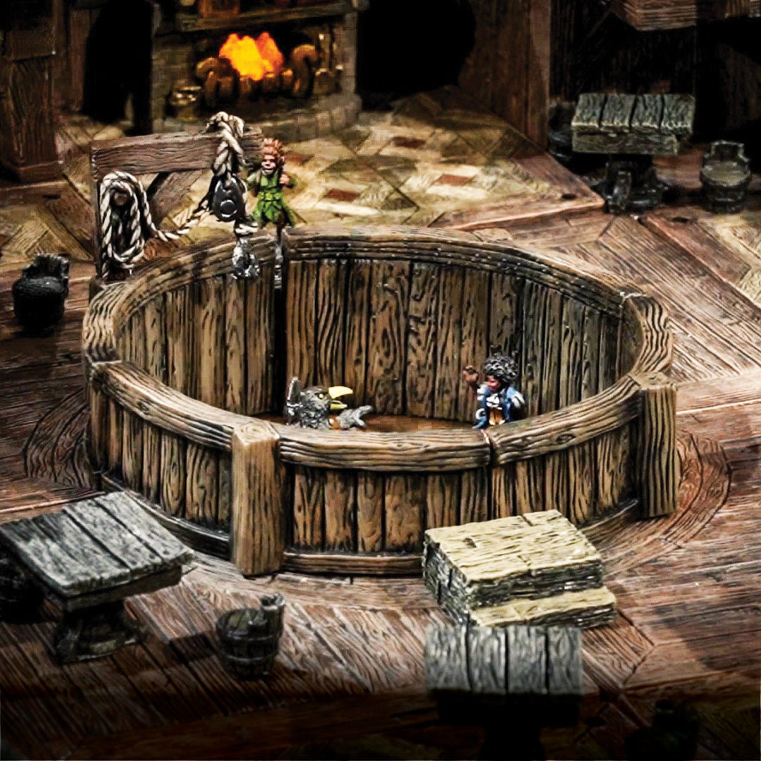 Rustic Wood - Curved 4x4 Floors (Painted)