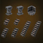 Wooden Stairs Pack (Painted)