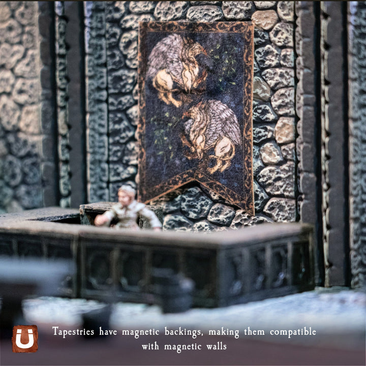 Fieldstone - Double High Walls & Posts (Painted)