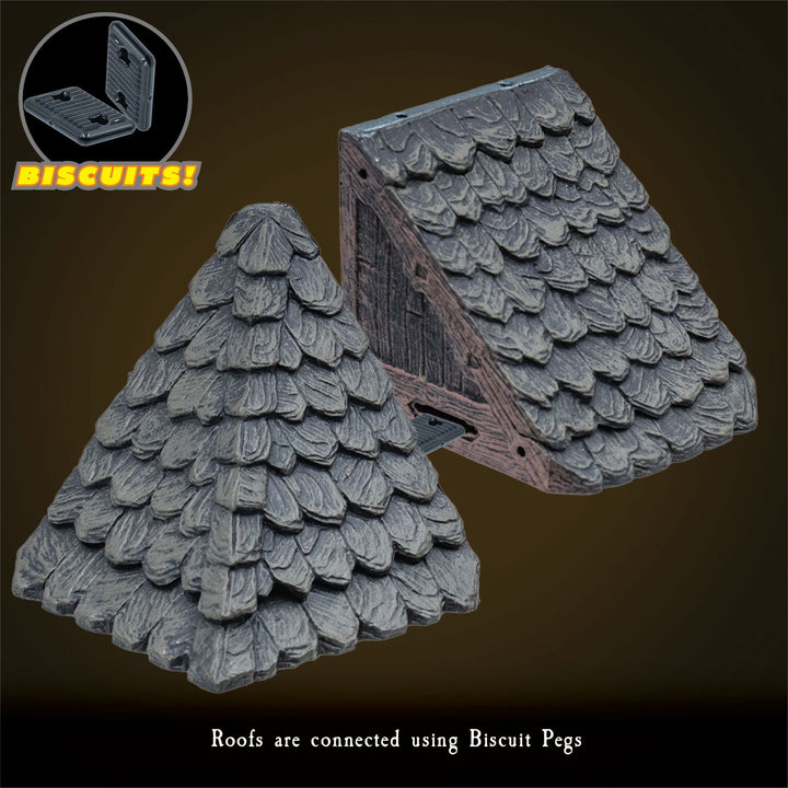 Modular Roof - Right Angle Junction - Dark (Painted)