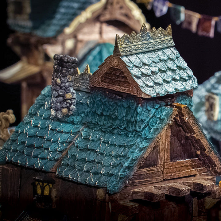 Modular Roof - Short Peak & Soffit - Green (Unpainted)