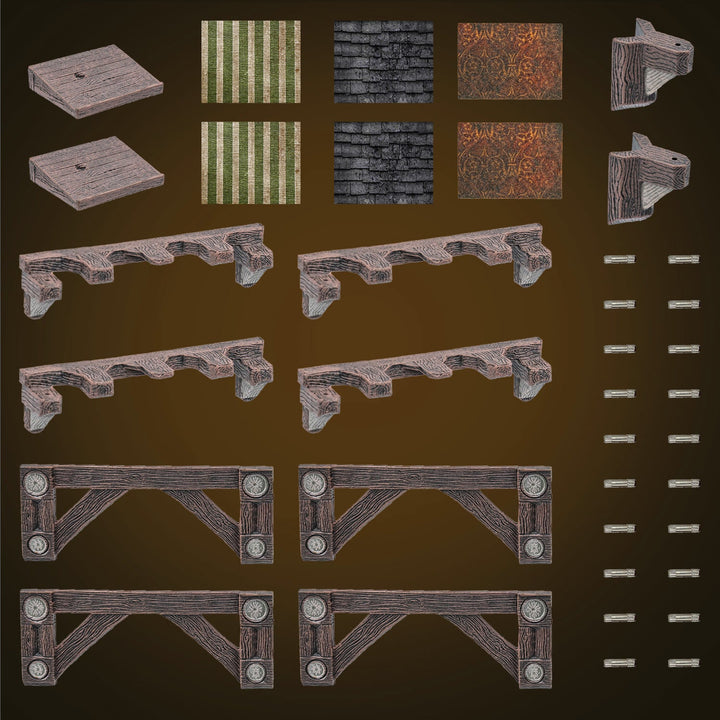 Wooden Facades Pack (Unpainted)