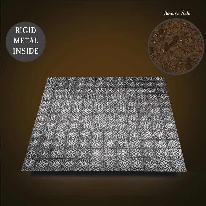 Terrain Tray Single 12"x12": Cobblestone/Packed Dirt