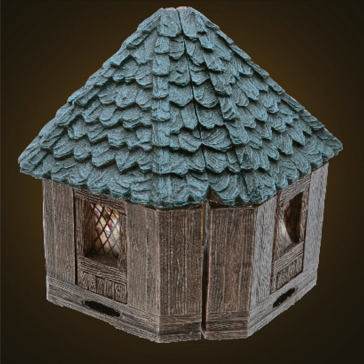 Rustic Wood - The Poet's Nook w/ Green Roof (Painted)