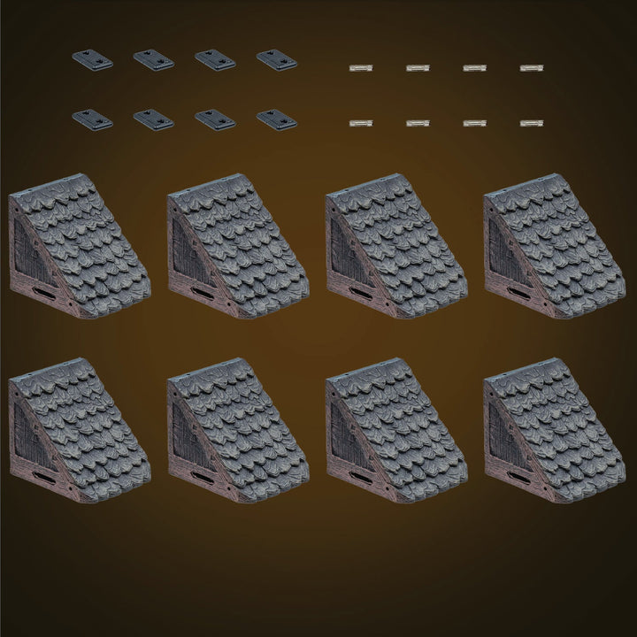 Modular Roof - Straight Roof - Dark (Painted)