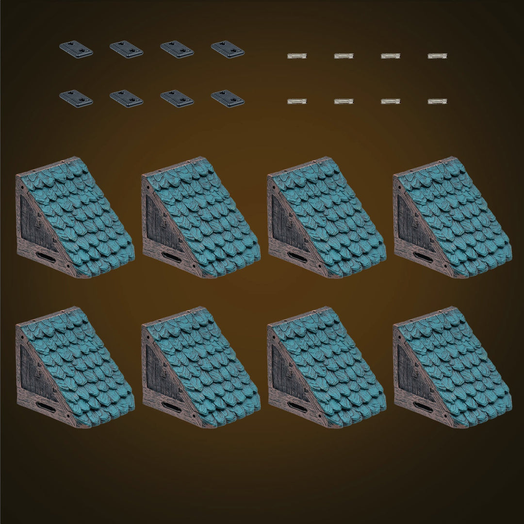 Modular Roof - Straight Roof - Green (Unpainted)
