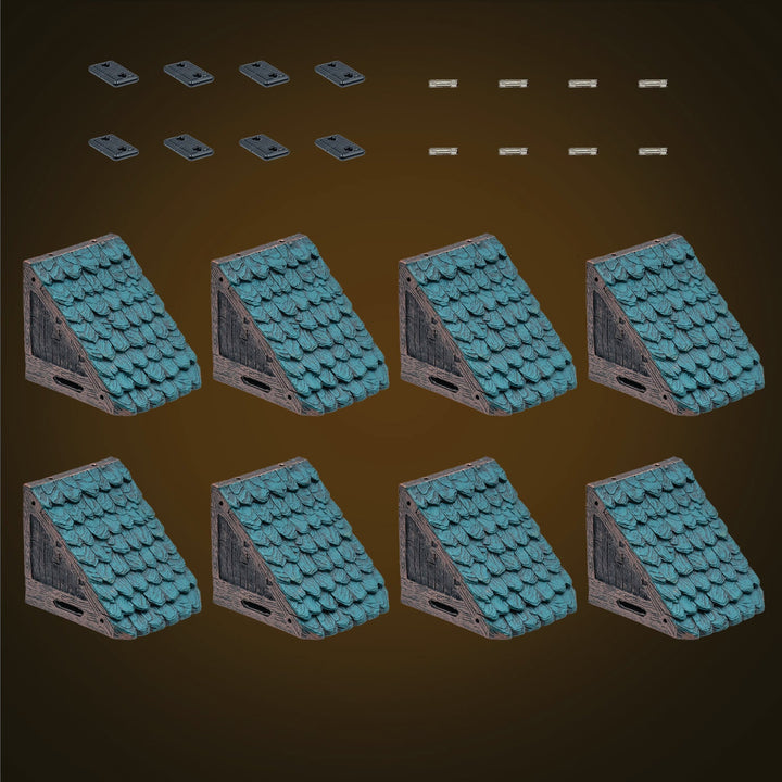 Modular Roof - Straight Roof - Green (Unpainted)