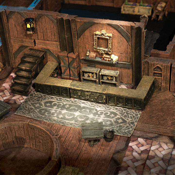 Curtains & Rugs Dressing (Painted)