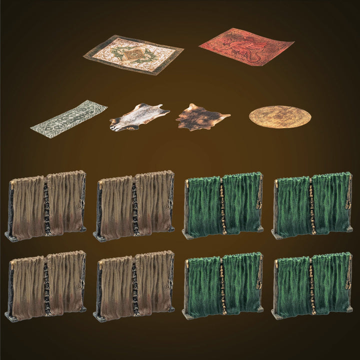 Curtains & Rugs Dressing (Painted)