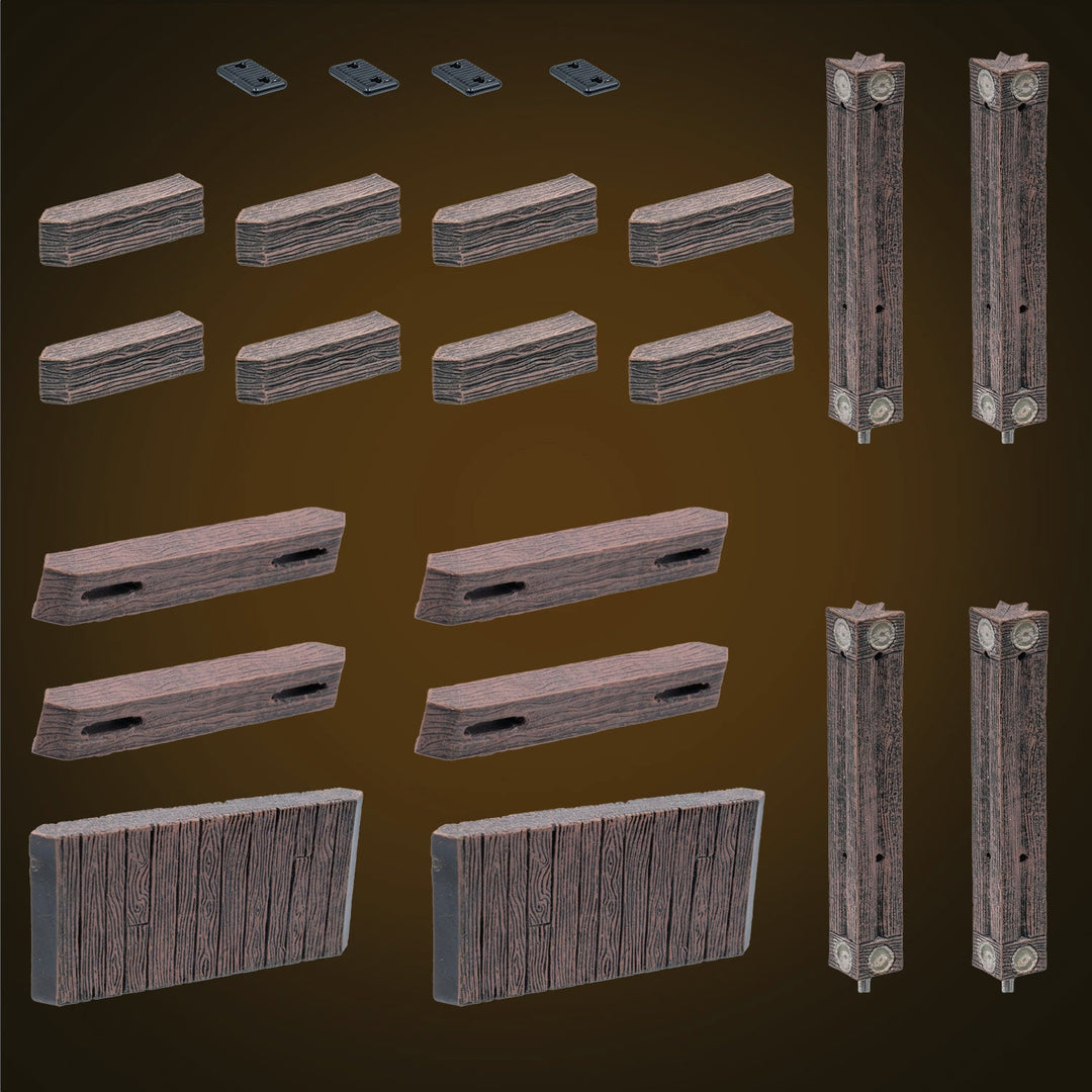 Rustic Wood - Wall Spacers (Painted)